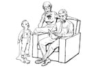 Coloring pages family