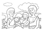 Coloring pages family