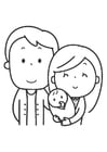 Coloring pages family