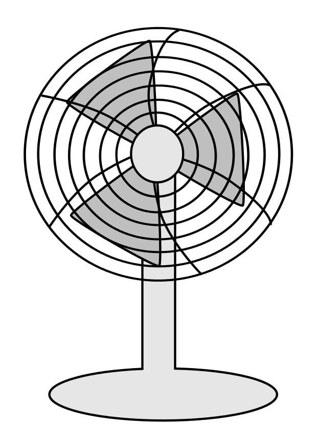 Coloring page fan