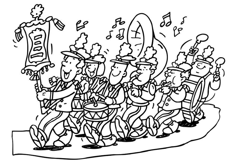 Coloring page fanfare