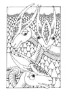 Coloring pages fantasy animals