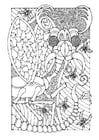 Coloring page fantasy insect