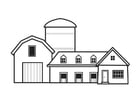 Coloring page farm