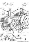 Coloring pages farmer