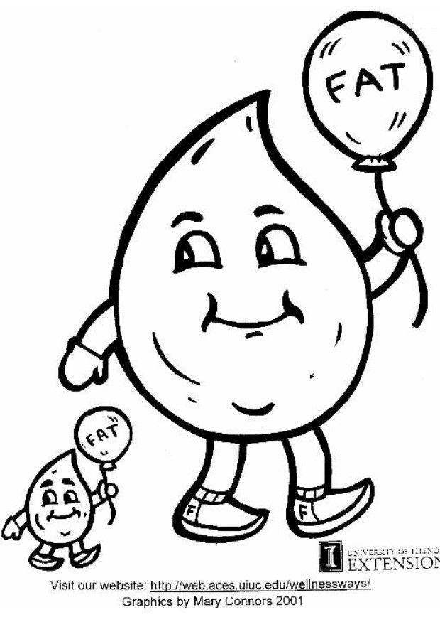 Coloring page fat