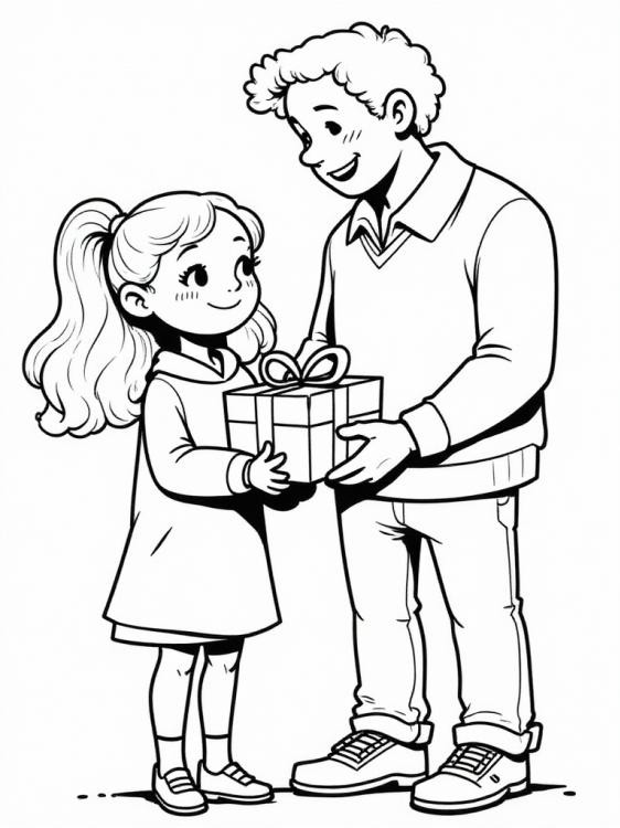father&#39;s day father and daughter