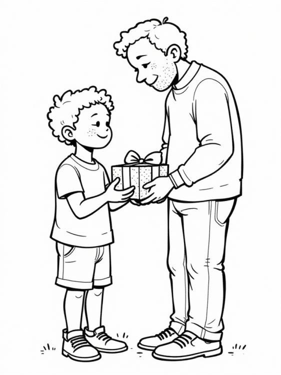 father&#39;s day with package