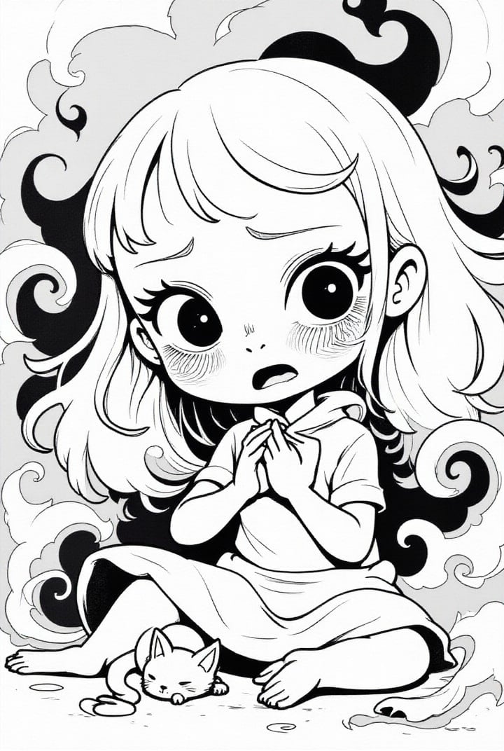 Coloring page fear