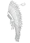 Coloring pages feather headdress
