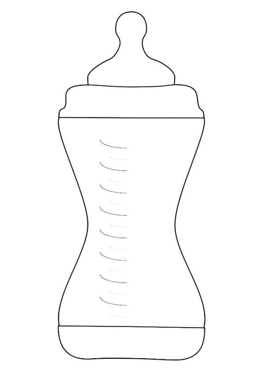 Coloring page feeding bottle - img 22398.