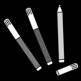 Coloring page felt-tip pens