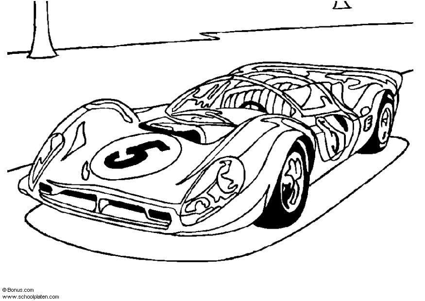 Coloring page Ferrari P 4