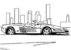 Coloring pages Ferrari Testarossa