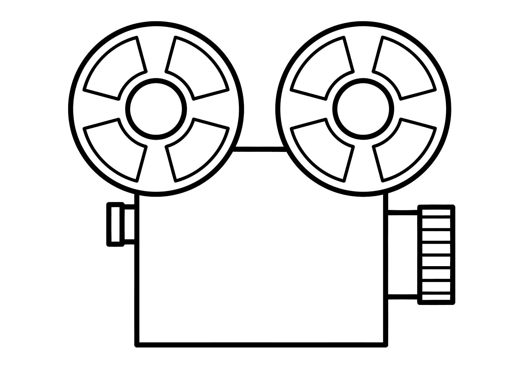 Coloring page film projector