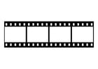 Coloring pages film strip, film negative