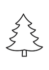 Coloring pages Fir Tree