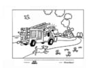 Coloring pages fire brigade