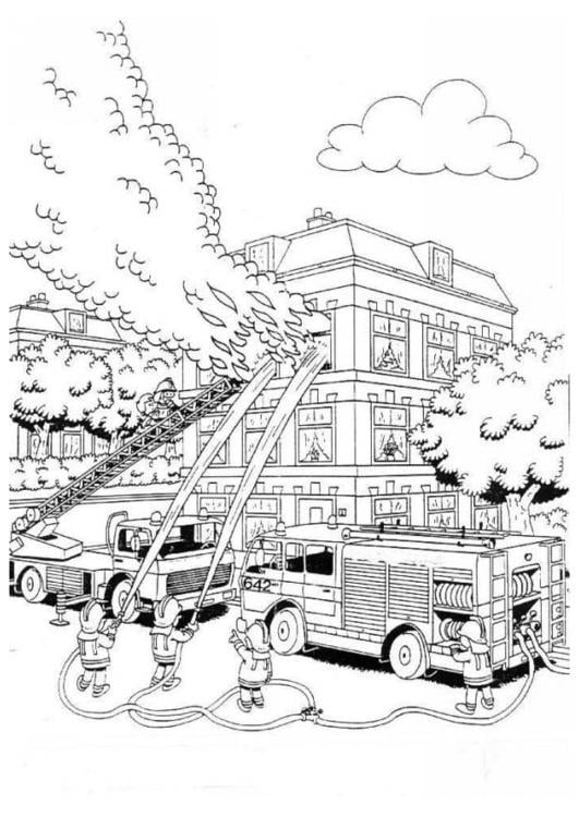 Fire Station coloring pages  Coloring pages, Welcome to school, Coloring  books