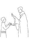 Coloring page First Communion