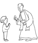 Coloring pages First Communion