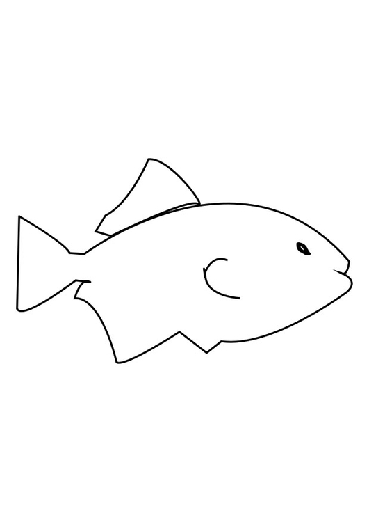 Coloring page fish