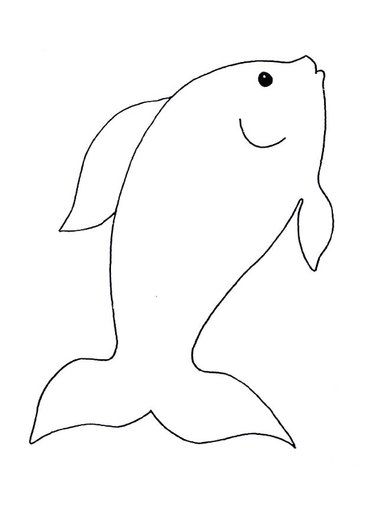 Coloring page fish