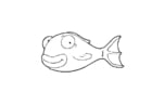 Coloring page fish