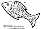 Coloring page fish