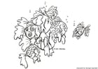 Coloring page fish