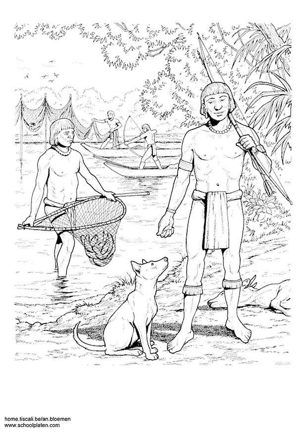 Coloring page fishing