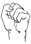 Coloring pages Fist