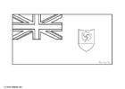 Coloring page flag Anguilla