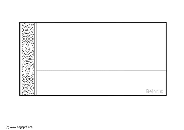 Coloring Page flag Belarus - free printable coloring pages - Img 6166