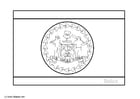 Coloring page flag Belize