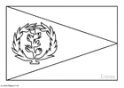 Coloring pages flag Eritrea