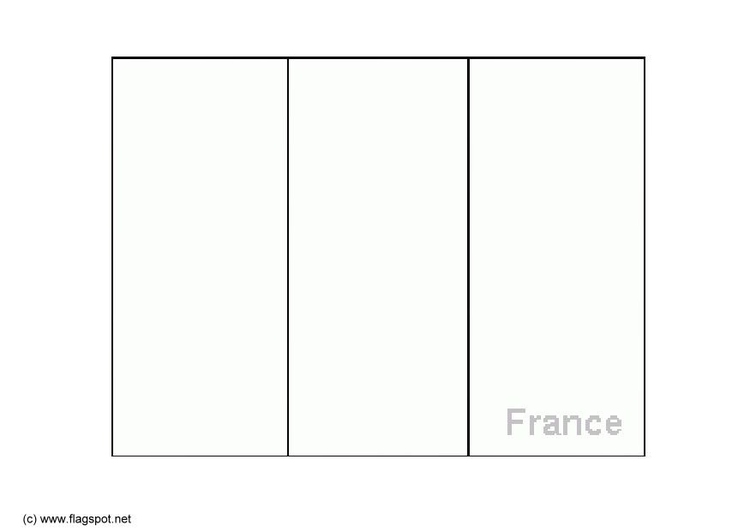 Coloring page flag France