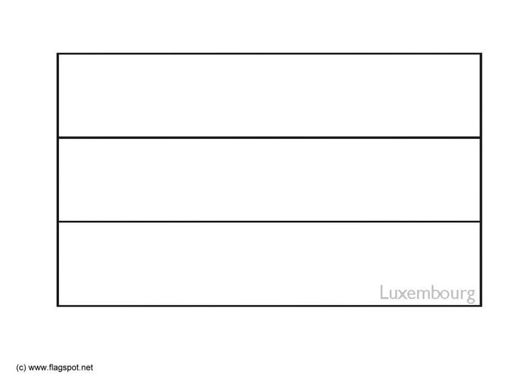 Download Coloring Page flag Luxembourg - free printable coloring pages