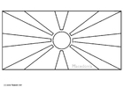 Coloring pages flag Macedonia