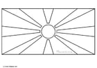 Coloring page flag Macedonia