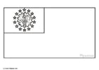 Coloring pages flag Myanmar