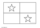 Coloring pages flag Panama