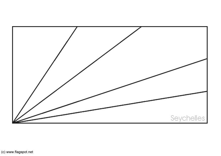 Coloring page flag Seychelles