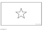 Coloring page flag Somalia