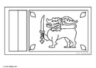 Coloring pages flag Sri Lanka