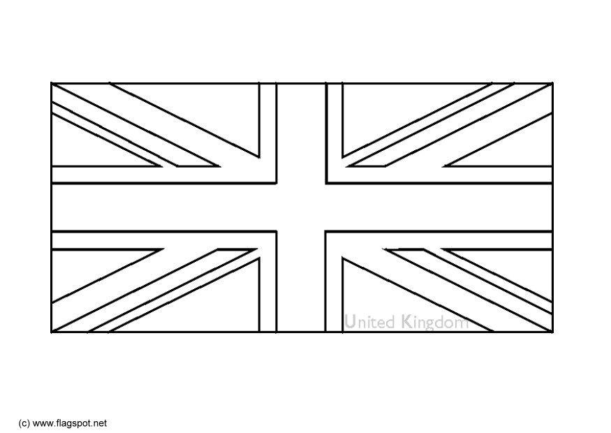 Download Coloring Page flag United Kingdom - free printable coloring pages