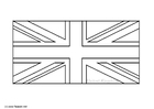 Coloring pages flag United Kingdom