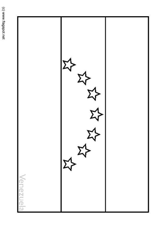 Coloring Page flag Venezuela - free printable coloring pages - Img 6363