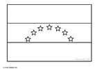 Coloring pages flag Venezuela