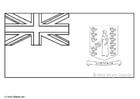 Coloring pages flag Virgin Islands UK